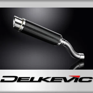 Ducati Monster 1200 & 821 2014-2020 Slip On 14" Round Carbon Exhaust Muffler Kit - Picture 1 of 9