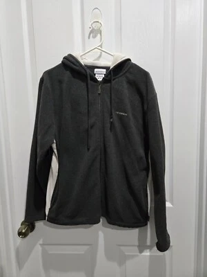 Reebok Vintage Mujer Cremallera Completa Chaqueta Con Capucha Talla Grande Gris Oscuro Foto 1 de 4