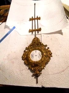 Antiguo-Alemán-Ornado RA Reloj de Pared Péndulo-Ca.1890-#V416 - Imagen 1 de 5