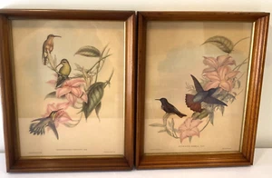 Pair of Victorian Frames Shadow Box Gold Gilt Trim & Glass 13" X 10 1/4" Orig.! - Picture 1 of 15