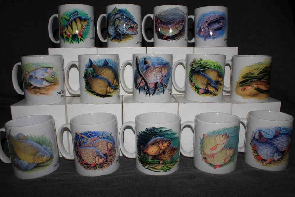 11oz Fish Print Mugs By Renowned Fish Artist Chris Turnbull - Image 1 of 1