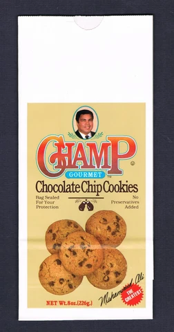 VERY VERY RARE Muhammad Ali CHOCOLATE CHIP COOKIE BAG Cassius Clay boxing boxer Cover