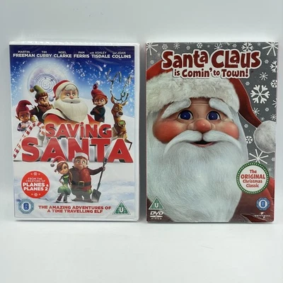 Santa Claus Is Coming To Town/Saving Santa [DVD] 2x Christmas Films  New Sealed - Image 1 of 4