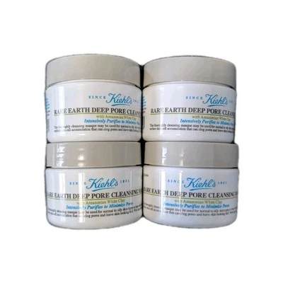 Free Shipping✨(Lot Of 4) Kiehl's Rare Earth Deep Pore Cleansing Masque 28ml X 4 - Image 1 of 4