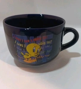 Vintage Salton WB Looney Tunes 1999 Tweety Bird 16 oz. Coffee Mug puddy tat - Picture 1 of 6