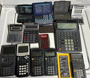 Lote 14 calculadoras vintage lote mixto como están para piezas o reparación sin probar - Imagen 1 de 7