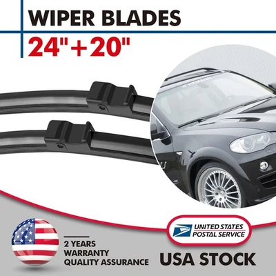 Limpiaparabrisas delantero compatible con BMW X5 E70 2007-2011 X6 E71 E72 2008-12 24"+20" Foto 1 de 4