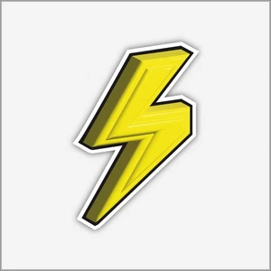 Thunderbolt Vinyl Aufkleber Lightning Bolt Decal Wasserdicht Langlebig Laptop Auto - Bild 1 von 9