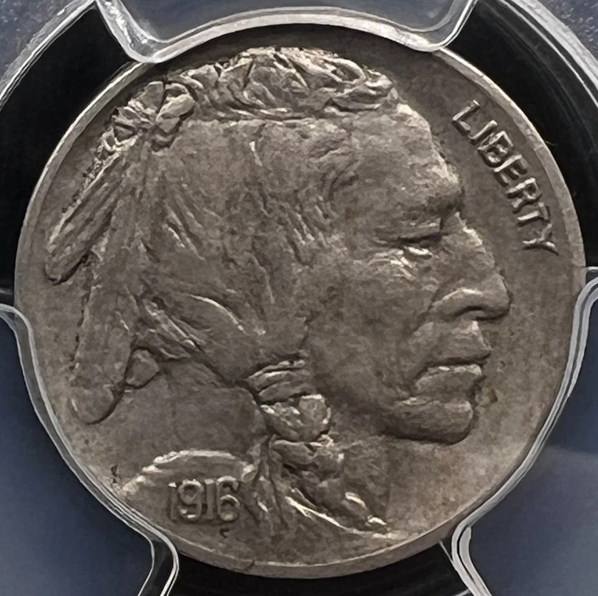 1916 D Buffalo Nickel 5C PCGS AU58 - 25188 - Image 1 of 3