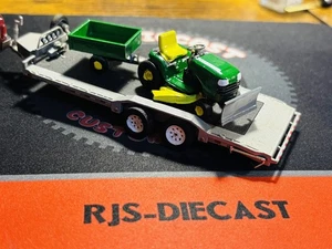 1/64 3D gedruckter Rasenmäher mit Anhänger Diorama Greenlight bemalt - Bild 1 von 2