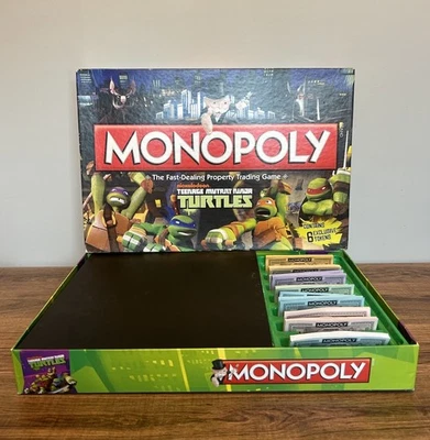 MONOPOLY TEENAGE MUTANT NINJA TURTLES BOARD GAME COMPLETE - Image 1 of 4