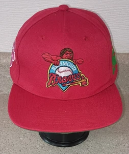 Cappello berretto baseball Born Successful MILB Red Richmond Braves Strapback RARO - Foto 1 di 7