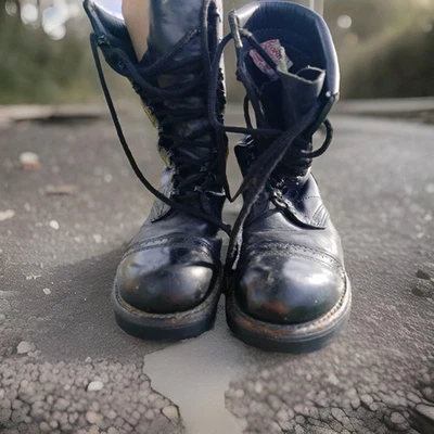 Botas militares táticas marca Corcoran qualidade preto Vibram tamanho único desconhecido - Imagem 1 de 4