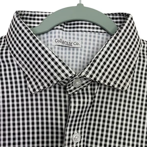 Collars & Co Hemd Herren 2XL Kariert Kariert Knopfleiste Langarm Golf Preppy NEU - Bild 1 von 9