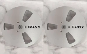 One Pair standard metal aluminum 7 '' Silver Tape reel for Sony tape recorder - Picture 1 of 5