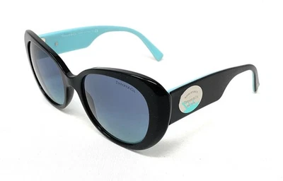 TIFFANY Women's Sunglasses TF 4153 80019S Black on Tiffany Blue 54mm - Image 1 of 4