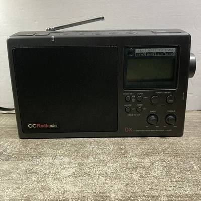 CC Radio Plus DX tragbares AM/FM Wetterband Alarm Radio tragbar schwarz FUNKTIONIERT - Bild 1 von 4