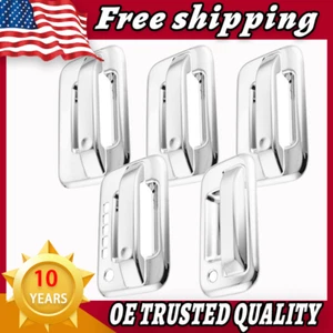 5PCS For Ford F-150 F150 Chrome Door Handle Cover w/ KeyPad Truck 2004-2014 - Picture 1 of 6