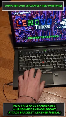 🧅 Tails 🔐 Anonymous Linux ⭐⏏️ DOUBLE Size: 64GB USB 3.0 + Protective Bracelet - Image 1 of 4