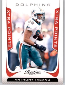 2011 Prestige Red Xtra Points Foil Anthony Fasano #d /100 Parallel SP Dolphins - Picture 1 of 2