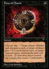 1x Funeral Charm Visions MtG Magic Black Common 1 x1 Card Cards