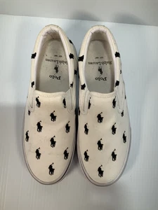 Herren Polo Ralph Lauren Keaton Allover Pony Canvas Slipper Sneaker Gr. 7 - Bild 1 von 5