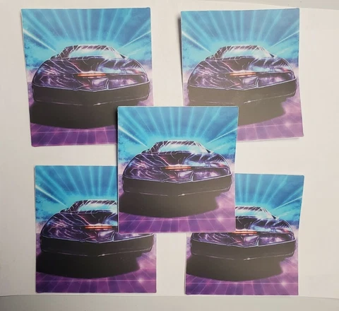 KNIGHT RIDER KITT K.I.T.T. stickers 5 pack LOT ** WORLDWIDE 🌐 SHIPPING ** Cover