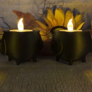 Cauldron Tea Light Holder Aromatherapy Diffuser Candle Jar Holiday Candle Holder - Picture 1 of 12