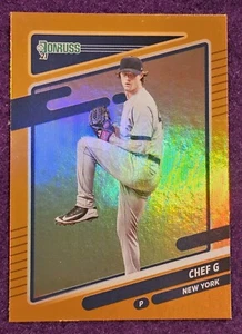 2021 Donruss - Gerrit Cole - 'Chef G' Nickname Card - Orange Parallel - #212 - Picture 1 of 2