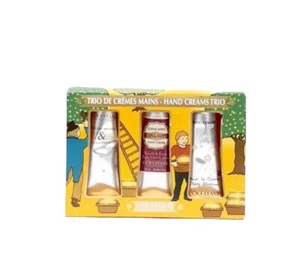 L'occitane Hand Cream Trio Rose Velvet Cherry Blossom Honey & Lemon See Descript - Picture 1 of 5