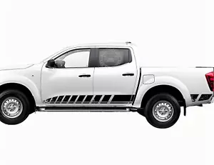Mud Splash Graphics Sticker Side Skirt Stripe For Nissan Navara Bumper Decals - Picture 1 of 8