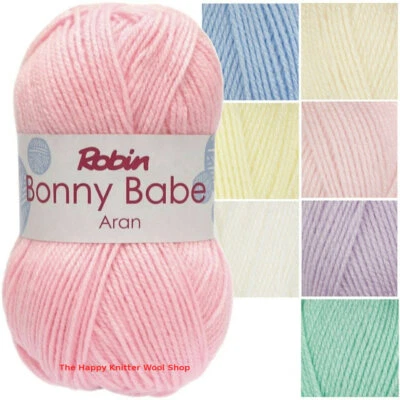 Robin Bonny Babe Soft Baby Aran 100g Knitting Crochet Wool Yarn - Image 1 of 2