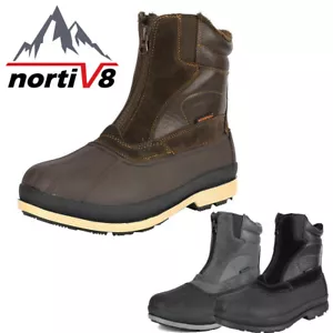 NORTIV 8 Mens Warm Insulated Waterproof Hiking Winter Outdoor Snow Boots Shoes - Picture 1 of 24