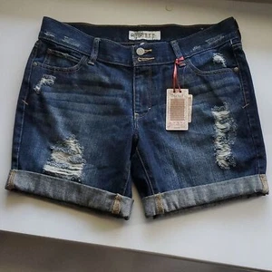 Decree size 9 jean shorts cuffed double button - Picture 1 of 14