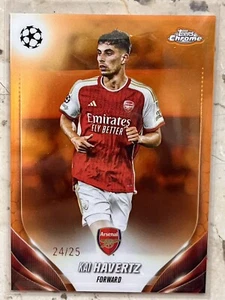 Topps UCC 2023/24 Kai Havertz Arsenal #20 Parallela Numerata Orange 24/25 - Foto 1 di 2