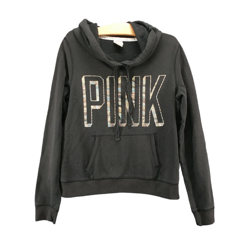 UNDERCOVER Cappuccio Victoria's Secret ROSA Donna Spell Out Nero Tasca Medium Canguro