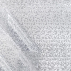 Tischdecke abwaschbar PVC Folie Halb-Transparent mattiert Steine Muster 0,2 mm - Bild 1 von 4