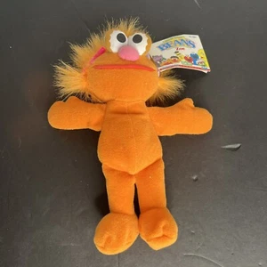 Sesame Street Beans Zoe 8" Jim Henson Vintage Plush 1997 Orange Girl NWT - Picture 1 of 4