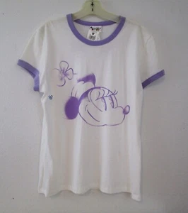 Minnie Mouse T Shirt White/Purple XL Disney Parks Walt Disney World NWT - Picture 1 of 8