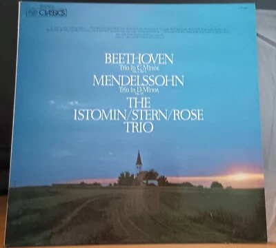 The Istomin/Stern/Rose Trio -  Beethoven / Mendelssohn - LP Record excellent - Image 1 of 3