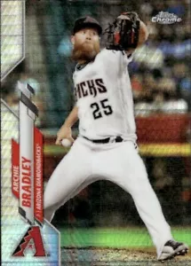 2020 Topps Chrome #14 Archie Bradley X-Fractor Refractor Arizona Diamondbacks - Picture 1 of 2
