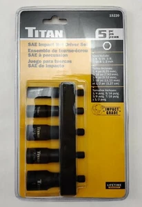 Juego de 5 controladores de tuercas de impacto SAE Titan 15220 - Imagen 1 de 1
