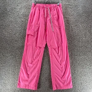 Aerie Pants Womens Extra Small Pink Pull On Scrubs Medical Barbie Ladies Cotton - Picture 1 of 11