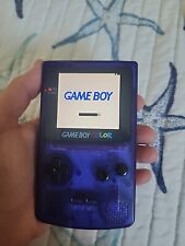 Clear Grape Purple Gameboy Color IPS Console Backlit LCD Screen GBC Game Boy