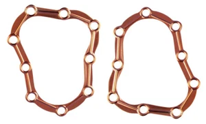 COPPER HEAD GASKETS for 1936 Harley VL & VLH Motors with 9 Head Bolts - Picture 1 of 2