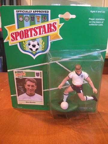 Terry Butcher England 1989 Sportstars Action Figure Kenner NIB Three Lions Cover