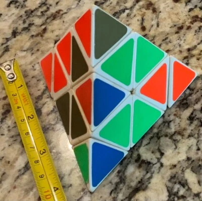 Pyraminx by TOMY 1981 Pyramid Rubix Cube Type Puzzle 1980’s Vintage Puzzler - Image 1 of 4