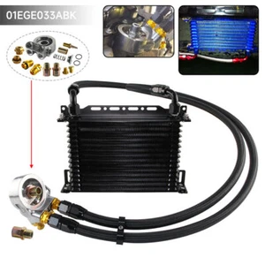 Kit de enfriador de aceite de transmisión de motor adaptador termostato de 15 filas para automóvil/camión - Imagen 1 de 12