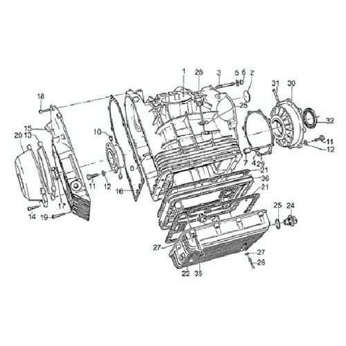 MOTO GUZZI V 1000 G5 1978-1983 Motor Inbus Juego de tornillos inoxidable V1000 Foto 1 de 1