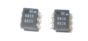 2 Pcs GE 4N36 Optocoupler Photo Transistor Dip-6 IC - Picture 1 of 1
